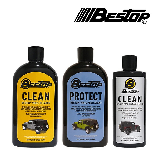 【BESTOP 正規品】BESTOP ソフトトップ ケアキット 11215-00 3本セット ビニールウインドウクリーナー ソフトトップ保護 ジッパークリーナー潤滑剤