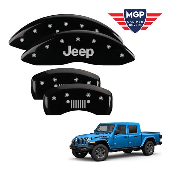 【MGP 正規品】 ジープ JT グラディエーター 専用設計 ブレーキ キャリパーカバー ブラック JEEP JEEP Grillロゴ 42021SJPLBK