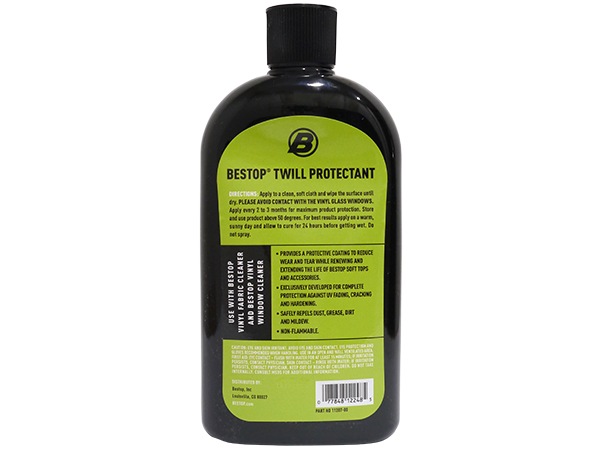 【BESTOP 正規品】ブラックツイル 専用 Twill Protectant 保護剤 16オンス/475ml 1121700 べストップ お手入れ メンテナンス