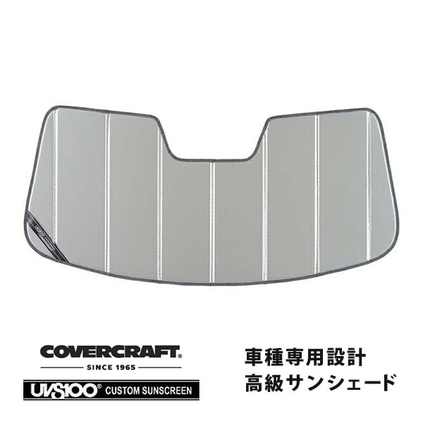 【CoverCraft 正規品】 専用設計 サンシェード シルバー 吸盤不要 折りたたみ式 21y- フォード ブロンコ スポーツ カバークラフト ［真夏もへたらない3層構造で断熱効果抜群］ 
