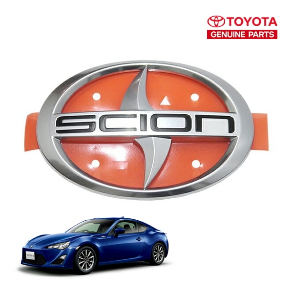 USサイオン純正 トヨタ TOYOTA 86 ZN6 平成24年4月-令和3年10月 SCION FR-S グリルエンブレム フロントエンブレム SCIONロゴ 両面テープ US仕様 北米仕様 USDM