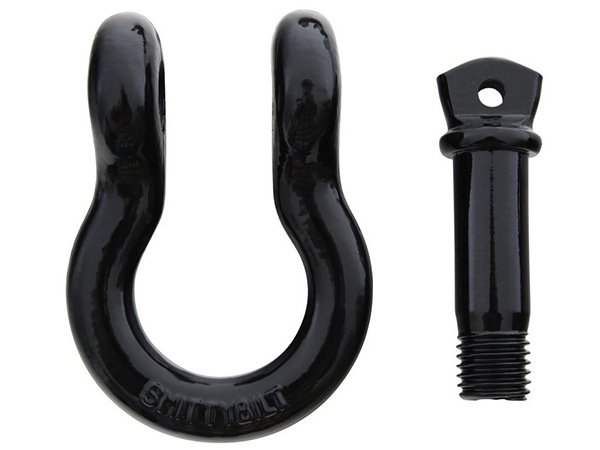 もんど様 SmittyBilt Delta Dリング シャックル 3個セット Smittybilt 3/4インチ 汎用 牽引フック Dリングシャックル/ブラック