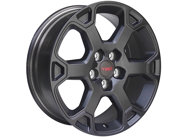 USトヨタ純正 TRD OFF-ROAD 18インチホイール マットブラック 4本セット TRDロゴ入 センターキャップ レッド付 TOYOTA RAV4 50系 | ハリアー 80系