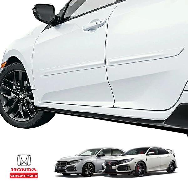 USホンダ純正 HONDA シビック ハッチバック FK7 Type R タイプR FK8 ドアサイドモール ホワイト オーキッドパール  NH788P ドアガード ドアモール ボディー保護 キズ防止 TYPE R