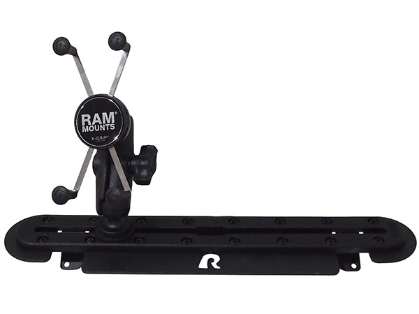 【RAM MOUNTS 正規品】 ジープ JL ラングラー | JT グラディエーター ラムマウント タフトラック+Xグリップ(テザー付) Lサイズ+標準アーム+トラックボールベース 4点セットスマホホルダー 