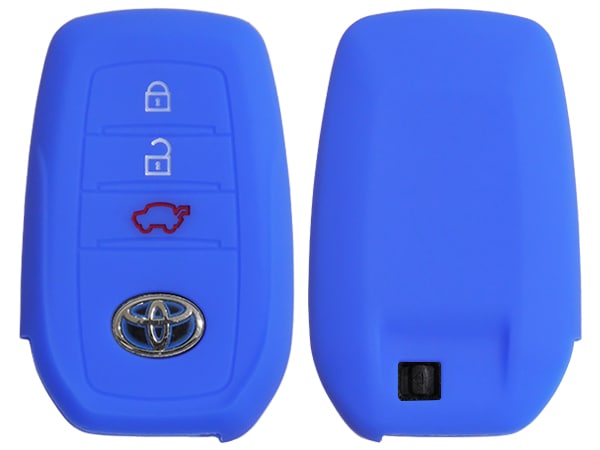 トヨタ ハリアー 80系 MXUA80/MXUA85 シリコン キーカバー/ディープブルー キーレスカバー/リモコンカバー/キーケース/リモコンケース