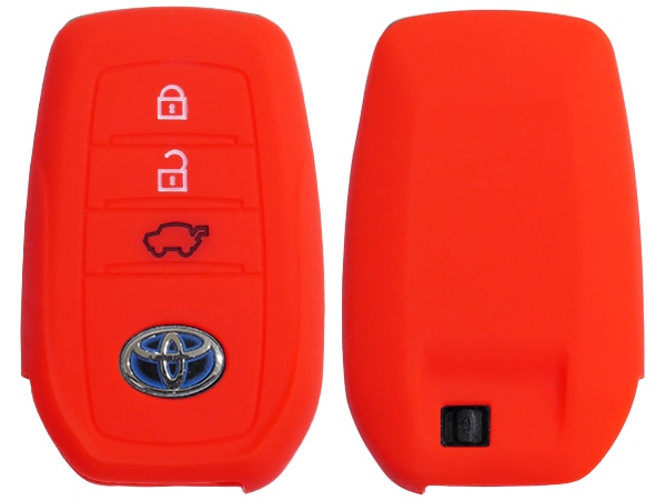 トヨタ ハリアー 80系 MXUA80/MXUA85 シリコン キーカバー/レッド キーレスカバー/リモコンカバー/キーケース/リモコンケース