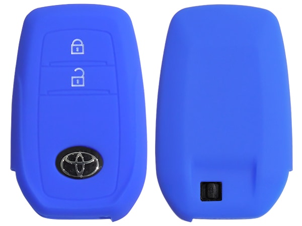 トヨタ ハイラックス GUN125 ピックアップ レボ HILUX REVO シリコン キーカバー/ディープブルー キーレスカバー/リモコンカバー/キーケース/リモコンケース