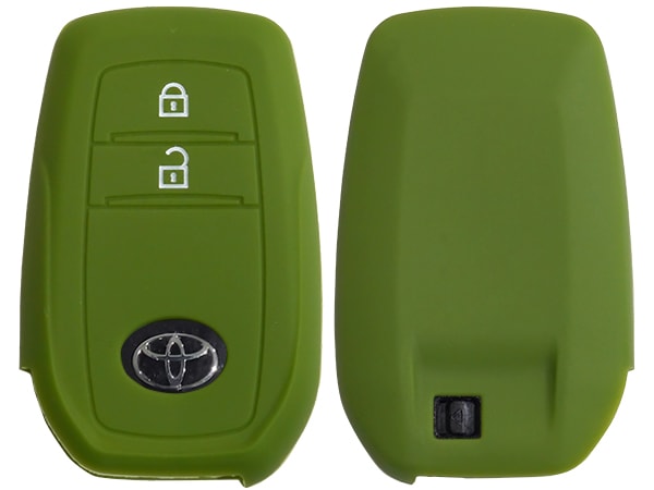 トヨタ ハイラックス GUN125 ピックアップ レボ HILUX REVO シリコン キーカバー/オリーブグリーン キーレスカバー/リモコンカバー/キーケース/リモコンケース