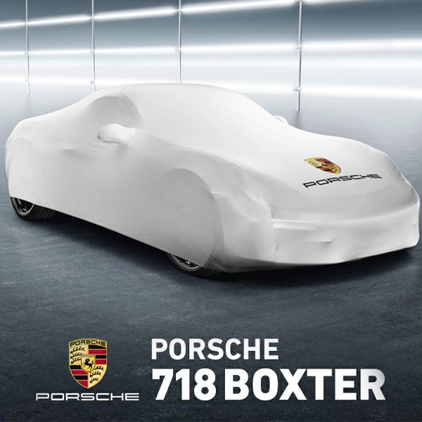 USポルシェ純正 カーカバー ボディカバー カスタムフィット 718ボクスター(982型)  BOXSTER ロゴ入 ミラーポケット バッグ付 【専用設計】【屋内用】