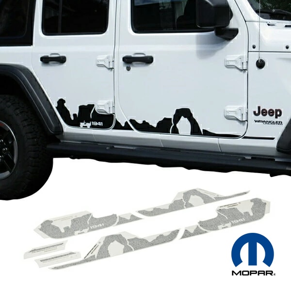 MOPAR純正 ボディサイドデカール/ステッカー Mountain 2018y- ジープ JEEP JL ラングラー 4ドア