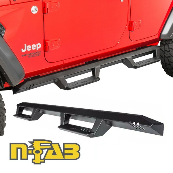 【正規品】N-FAB EpYx サイドステップ テクスチャードブラック JL ラングラー/4ドア EXJ184-TX