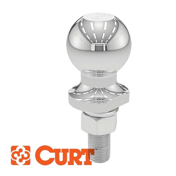 【CURT 正規品】 トレーラーヒッチ用 ヒッチボール 40018 ボール直径2インチ 約50mm シャフト 軸径3/4インチ 約19mm 牽引能力 約1587kg