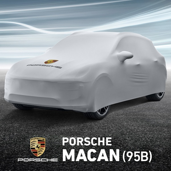 USポルシェ純正 カーカバー ボディカバー カスタムフィット マカン(95B型) MACAN ロゴ入 ミラーポケット バッグ付 【専用設計】【屋内用】