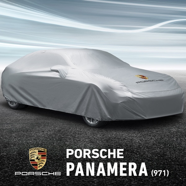 USポルシェ純正 カーカバー ボディカバー カスタムフィット パナメーラ(971型) Panamera 4/4S/GTS ロゴ入 ミラーポケット バッグ付【専用設計】【屋外用】