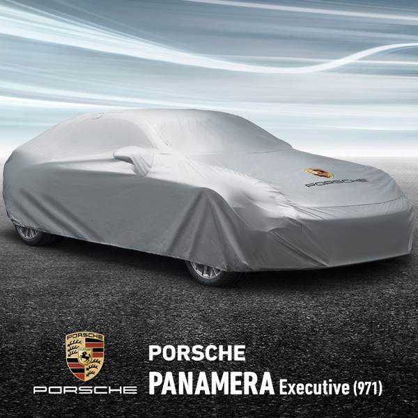 USポルシェ純正 カーカバー ボディカバー カスタムフィット パナメーラ(971型) エクゼクティブ Panamera Executive ロゴ入 ミラーポケット バッグ付【専用設計】【屋内用】