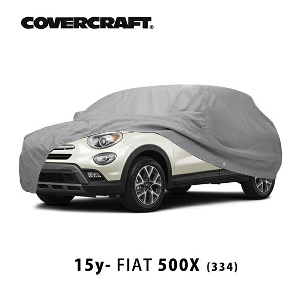 【CoverCraft 正規品】フィアット  FIAT 500X 334型 チンクエチェントエックス 専用設計 カーカバー グレー 5-Layer C17957AC ボディカバー ボディーカバー 5層構造 裏起毛 屋外 屋内 ガレージ 汚れ防止 傷防止 MADE IN USA カバークラフト