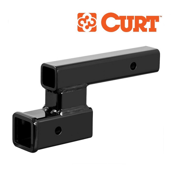 【CURT 正規品】 レシーバーヒッチアダプター トレーラーヒッチ 45798 2インチ角 約50mm  4インチドロップ/ライズ 約100mm 