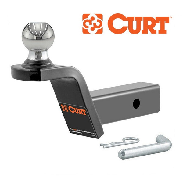 【CURT 正規品】 トレーラーヒッチ フュージョンマウント 2インチ角 45155 2インチライズ 約50mm 2インチヒッチボール&ヒッチピン付