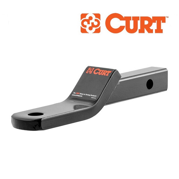 【CURT 正規品】 トレーラーヒッチ用 ヒッチボールマウント 1.25インチ角 45503 クラス2 3/8インチライズ 約9mm 1インチドロップ 約20mm 最大牽引能力 約1587kg