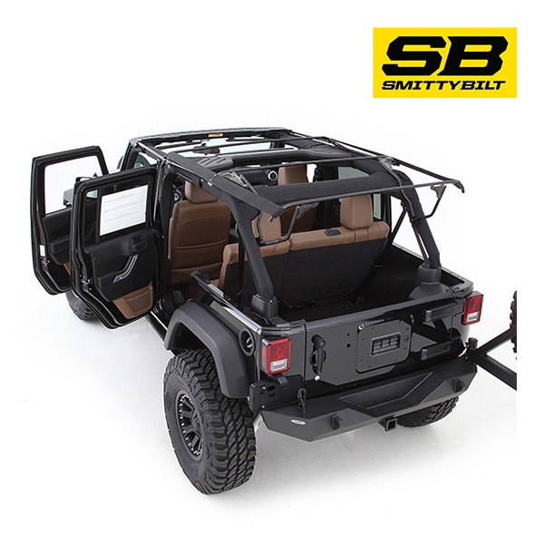 【正規品】Smittybilt スミッティビルト OEスタイル ソフトトップ ボウアッセンブリー(幌骨) 91306 07-18y ジープ JK ラングラー 4ドア 補修用
