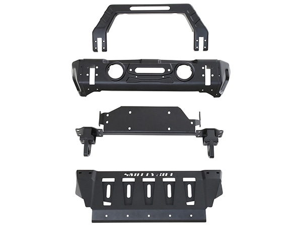 【正規品】 Smittybilt STRYKER フロントバンパー 76730 2007-2018y ジープ JK ラングラー/18y- JL ラングラー/20y- JT グラディエーター)