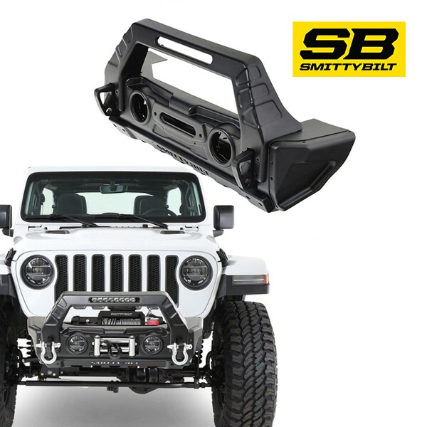 【正規品】 Smittybilt STRYKER フロントバンパー 76730 2007-2018y ジープ JK ラングラー/18y- JL ラングラー/20y- JT グラディエーター)