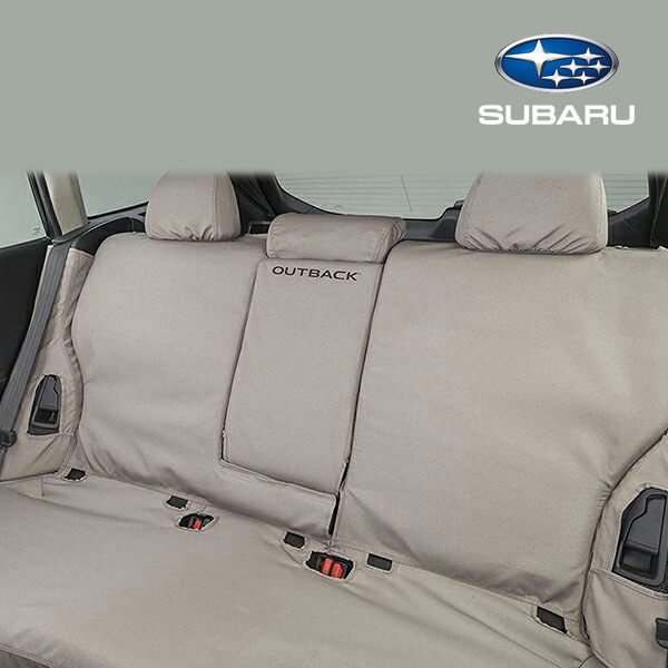 USスバル純正 レガシィアウトバック(BT系)  OUTBACKロゴ入 リアシートカバー/ベージュ