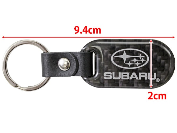 USスバル純正 SUBARU ロゴ入 カーボンファイバー リアルカーボン キーホルダー キーリング フォレスター/インプレッサ/WRX STI S4/XV/アウトバック/レヴォーグ/レボーグ/BRZ/ソルテラ