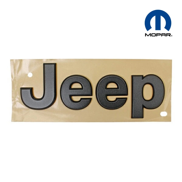 MOPAR純正 JEEPエンブレム(ガンメタ) 68518019AA 18y- ジープ JL ラングラー、20y- JT グラディエーター サイド フェンダー用