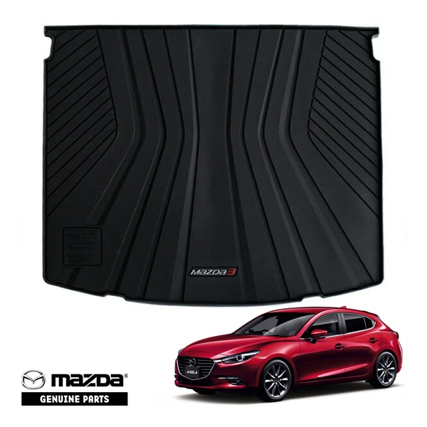 USマツダ純正 リア カーゴマット ラゲッジマット カーゴライナー トランクマット MAZDA3ロゴ入 マツダ アクセラ スポーツ BM/BY系