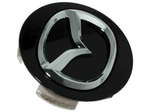 USマツダ純正 汎用 ロゴ入 ホイール センターキャップ ブラック 4個セット アクセラ/マツダ3/マツダ6/CX-3/CX-5/ロードスター