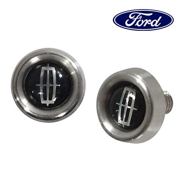 フォード純正 ナンバープレート 固定用ボルト ナンバーフレーム LINCOLNロゴ入り FJ11LN20006B リンカーン ナビゲーター/MKX/タウンカー 他