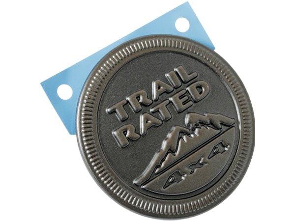 MOPAR純正 ジープ75周年記念「TRAIL RATED」汎用 エンブレム (ブロンズ) バッジ 18y- JL ラングラー 20y- JT グラディエーター