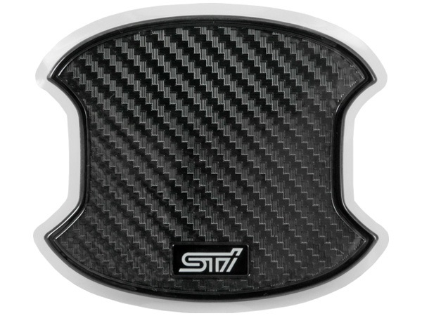 USスバル純正 21y- BRZ (ZD8) STIロゴ入 ドアハンドル カッププロテクター ハンドルプロテクター プロテクション フィルム カーボン調 