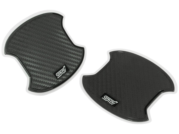 USスバル純正 21y- BRZ (ZD8) STIロゴ入 ドアハンドル カッププロテクター ハンドルプロテクター プロテクション フィルム カーボン調 