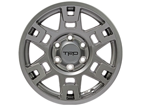 USトヨタ純正 TRD 17インチホイール グロスガンメタル PTR20-35110-G4 4本セット TRDロゴ入 JWL刻印あり TOYOTA FJクルーザー GSJ150W | ランドクルーザー ランクル プラド 150系 | ハイラックスサーフ 215系 他