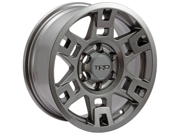 USトヨタ純正 TRD 17インチホイール グロスガンメタル PTR20-35110-G4 4本セット TRDロゴ入 JWL刻印あり TOYOTA FJクルーザー GSJ150W | ランドクルーザー ランクル プラド 150系 | ハイラックスサーフ 215系 他