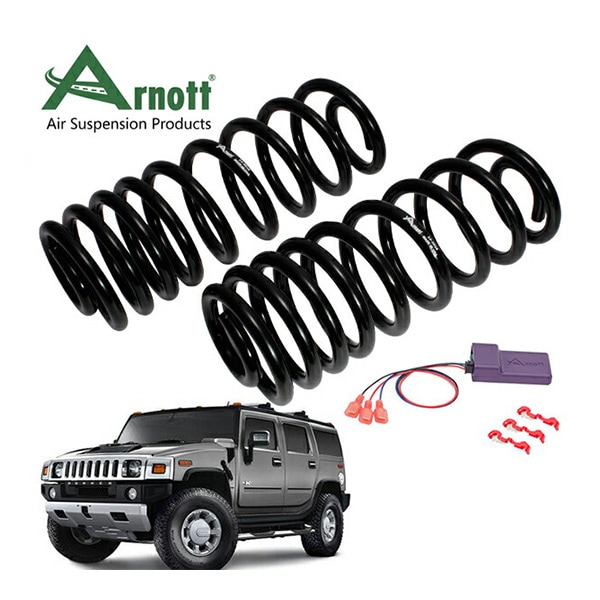 【ARNOTT 正規品】 03-09y ハマー H2 リアコイルスプリング サスペンション コンバージョンキット 2本セット バイパスモジュール付 エアサス 交換 コイル ショック