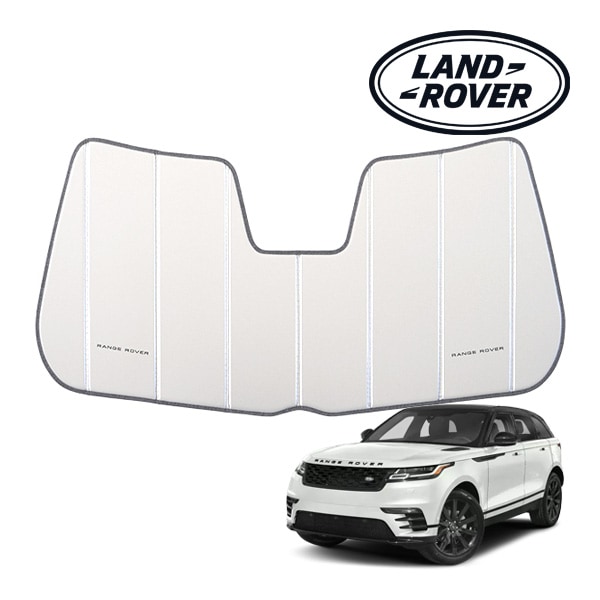 USランドローバー純正 専用設計 RANGE ROVER ロゴ入 サンシェード 吸盤不要 折りたたみ式 ケース付 ヴェラール ベラール VELAR LY系 カバークラフト