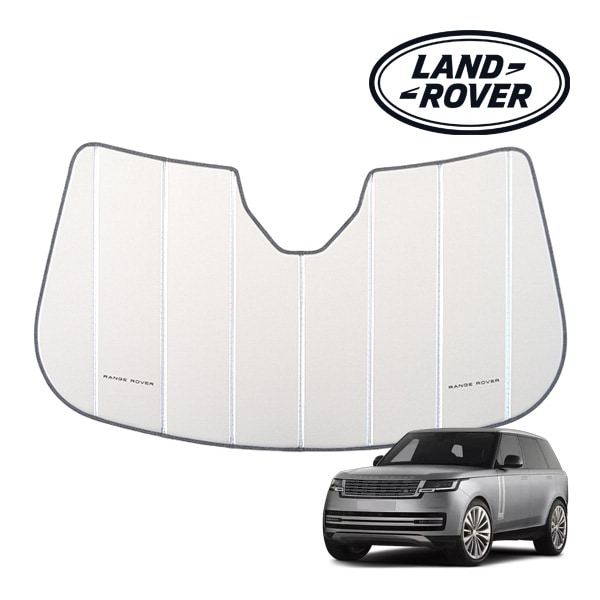 USランドローバー純正 専用設計 RANGE ROVER ロゴ入 サンシェード 吸盤不要 折りたたみ式 ケース付 レンジローバー 5th L460 ショート/ロングホイールベース共通 カバークラフト