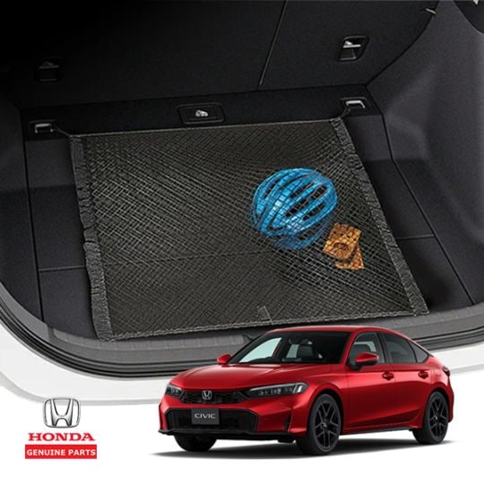 USホンダ純正 カーゴネット トランクネット 専用ラゲッジネット フック付 荷物固定 荷崩れ防止 ホンダ シビック ハッチバック FL1