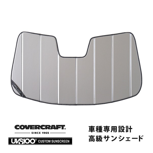 【CoverCraft 正規品】 専用設計 サンシェード シルバー 吸盤不要 折りたたみ式 JEEP ジープ グランドチェロキーL WL 左ハンドル用 カバークラフト ［真夏もへたらない3層構造で断熱効果抜群］ 