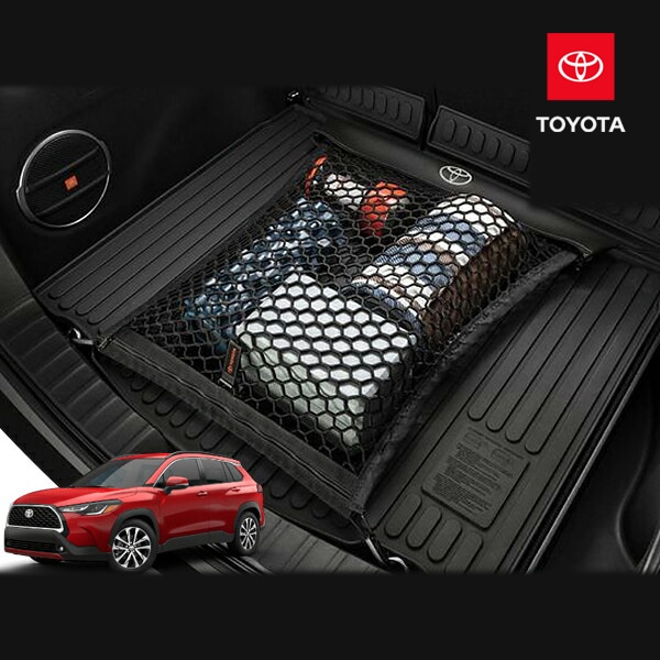 USトヨタ純正 カーゴネット トランクネット 専用ラゲッジネット フック付 荷物固定 荷崩れ防止 トヨタ カローラクロス 10系