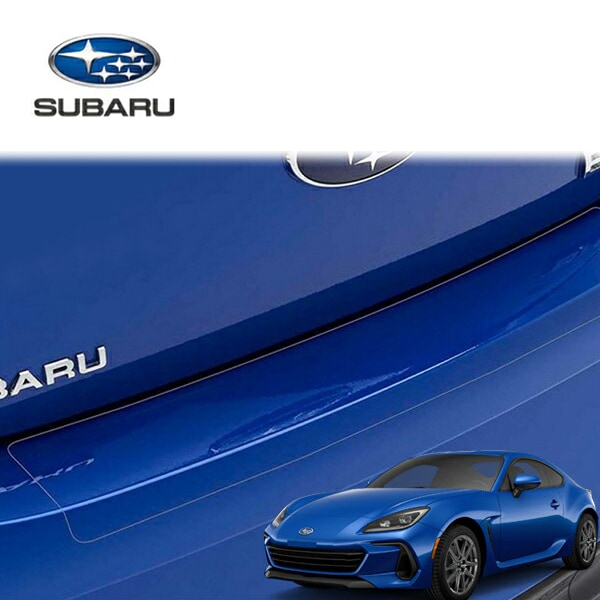 USスバル純正 リア バンパープロテクター バンパーガード ステップガード ガーニッシュ SUBARUロゴ入 クリア ウレタン樹脂製 傷防止 保護 スバル BRZ ZD8 