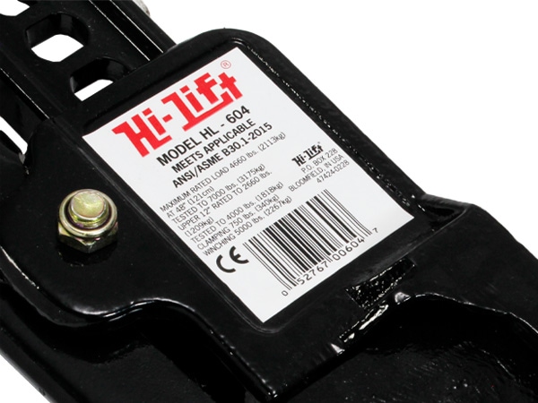 【Hi-Lift 正規品】HiLift 60インチ ハイリフト ジャッキ キャスト スチールシリーズ/ブラック 全長152cm 耐荷重 3.1トン 約3175kg US製 HL-604