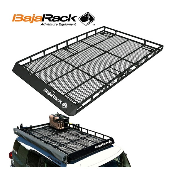 【BajaRack 正規品】 トヨタ FJクルーザー GSJ150W 全年式 国内仕様にも対応 バハラック ルーフラック メッシュ(スタンダード) ルーフキャリア ルーフバスケット 穴あけ不要 ボルトオン取付