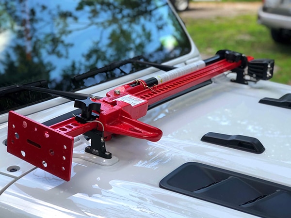 【Hi-Lift 正規品】ハイリフト ジャッキ用 フードマウント HM-900 ボンネットマウント アルミ製 ジープ JK ラングラー | JL ラングラー | JT グラディエーター