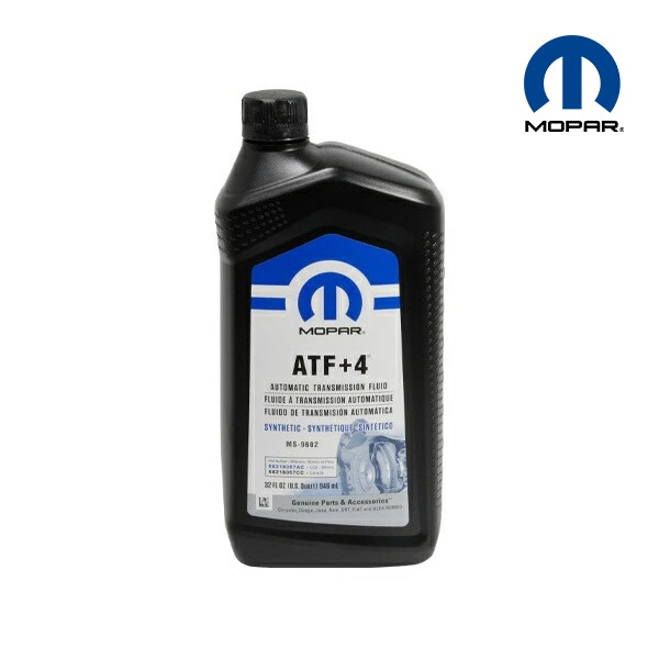 MOPAR純正 ATF-4 ATF ミッションオイル A/Tオイル オートマオイル オートマチック フルード 1クォート/946ml  1999年- 車両用 ダッジ/クライスラー/JEEP ジープ用 68218057AA