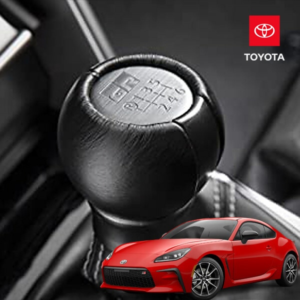 USトヨタ純正 シフトノブ シフトレバー MT 6速 マニュアル トランスミッション用 GRロゴ入 レザー&アルミニウム トヨタ GR86 ハチロク ZN8 